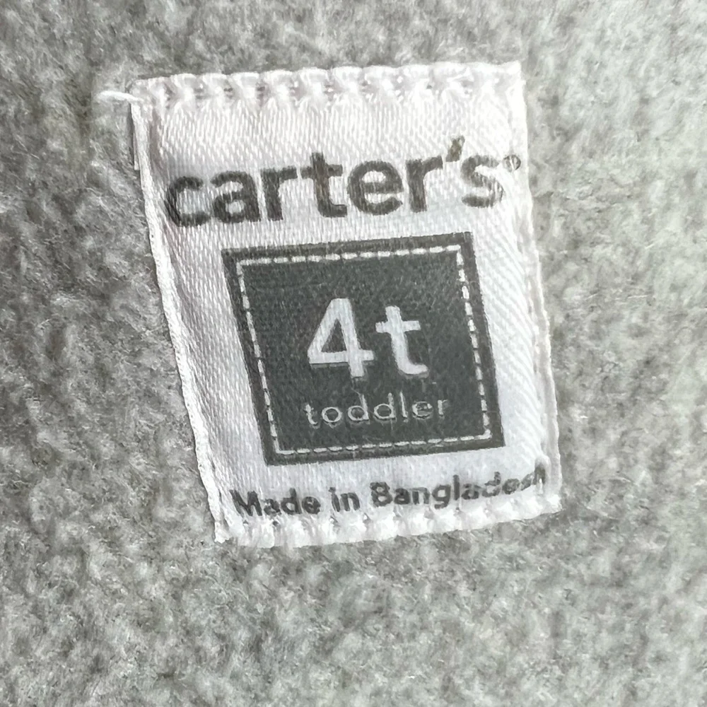Carter's Girl’s Navy and Pink Polka Dot Corduroy Fleece Lined Puffy Vest - Sz 4t
